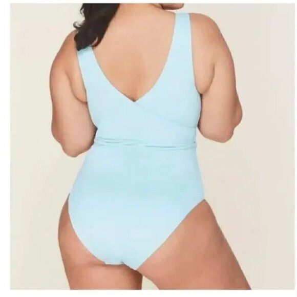 Andie Swim The Belmar One Piece Swimsuit Cabana Blue S - Picture 3 of 7